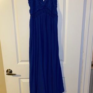 free people detailed floor length dress